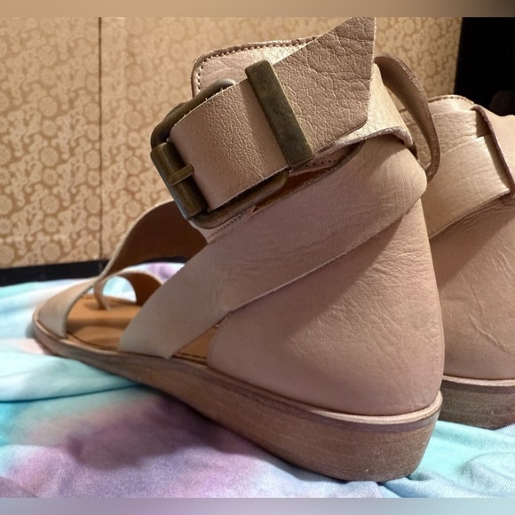 Free People Vale Leather Strappy Boot Sandals Size 7.5 - Picture 10 of 15